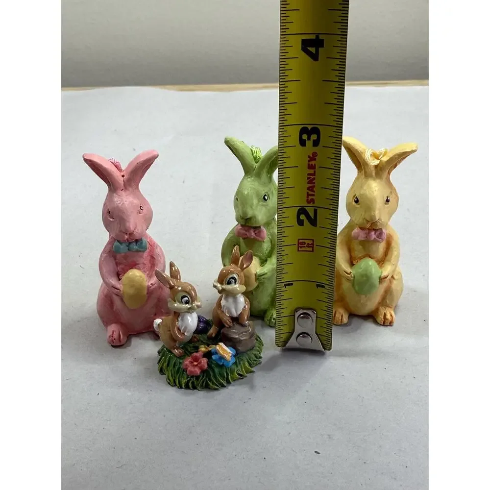 Vintage Bunny Rabbit Lot, Disney Licensed Figurines, Easter Ornaments, Decor